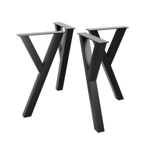 4x Tischkufen metall | Tischbeine Lucida